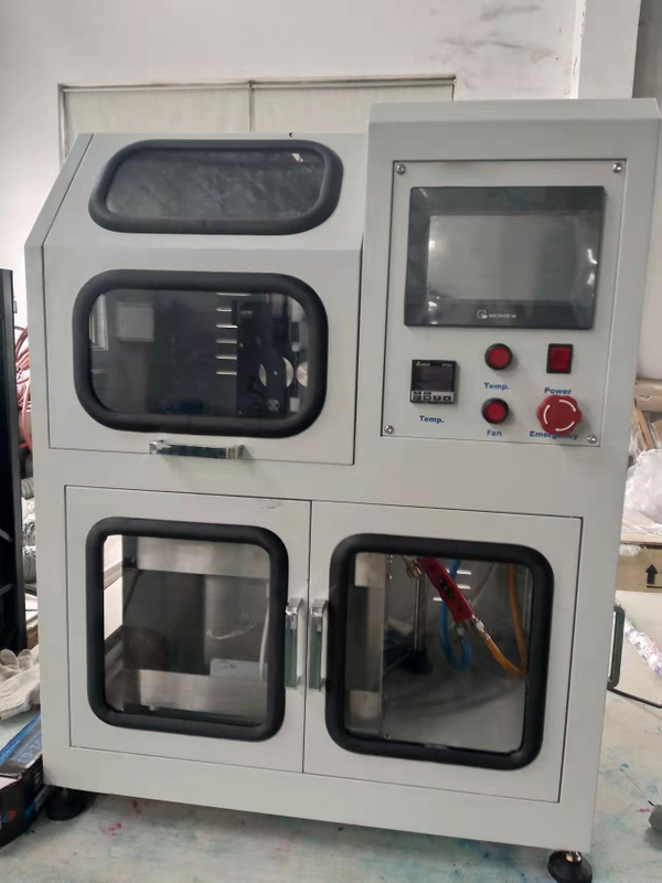 ISO 9150 Små stänk av smält metalldroppe Impact Testing EN 348 Brandmotståndsapparat