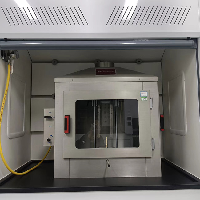 ISO 11925 Single Flame Source Tester för byggnadsmaterial antändbarhetstestning