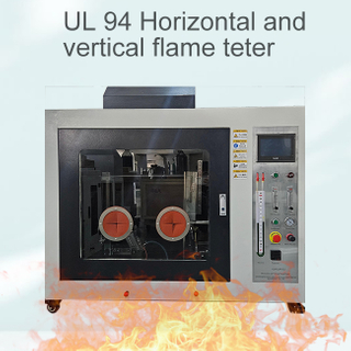 Anpassad horisontell och vertikal flamtestare UL 94 med skum vertikalt förbränningsprestanda test