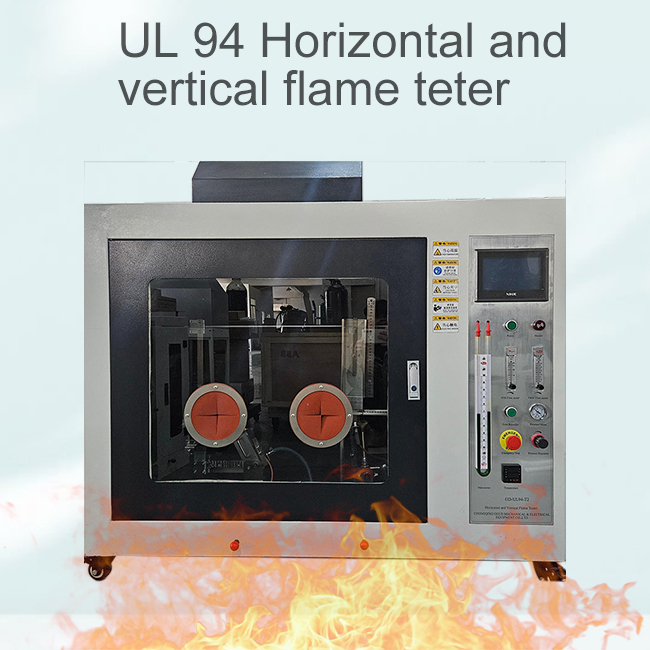 Anpassad horisontell och vertikal flamtestare UL 94 med skum vertikalt förbränningsprestanda test